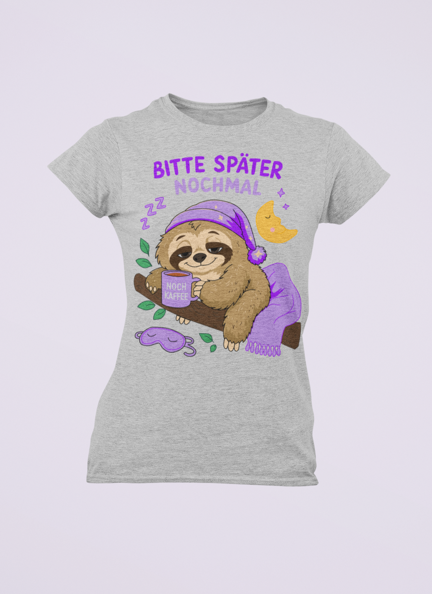Bitte später nochmal - Faultier | Damen T-Shirt Rundhals