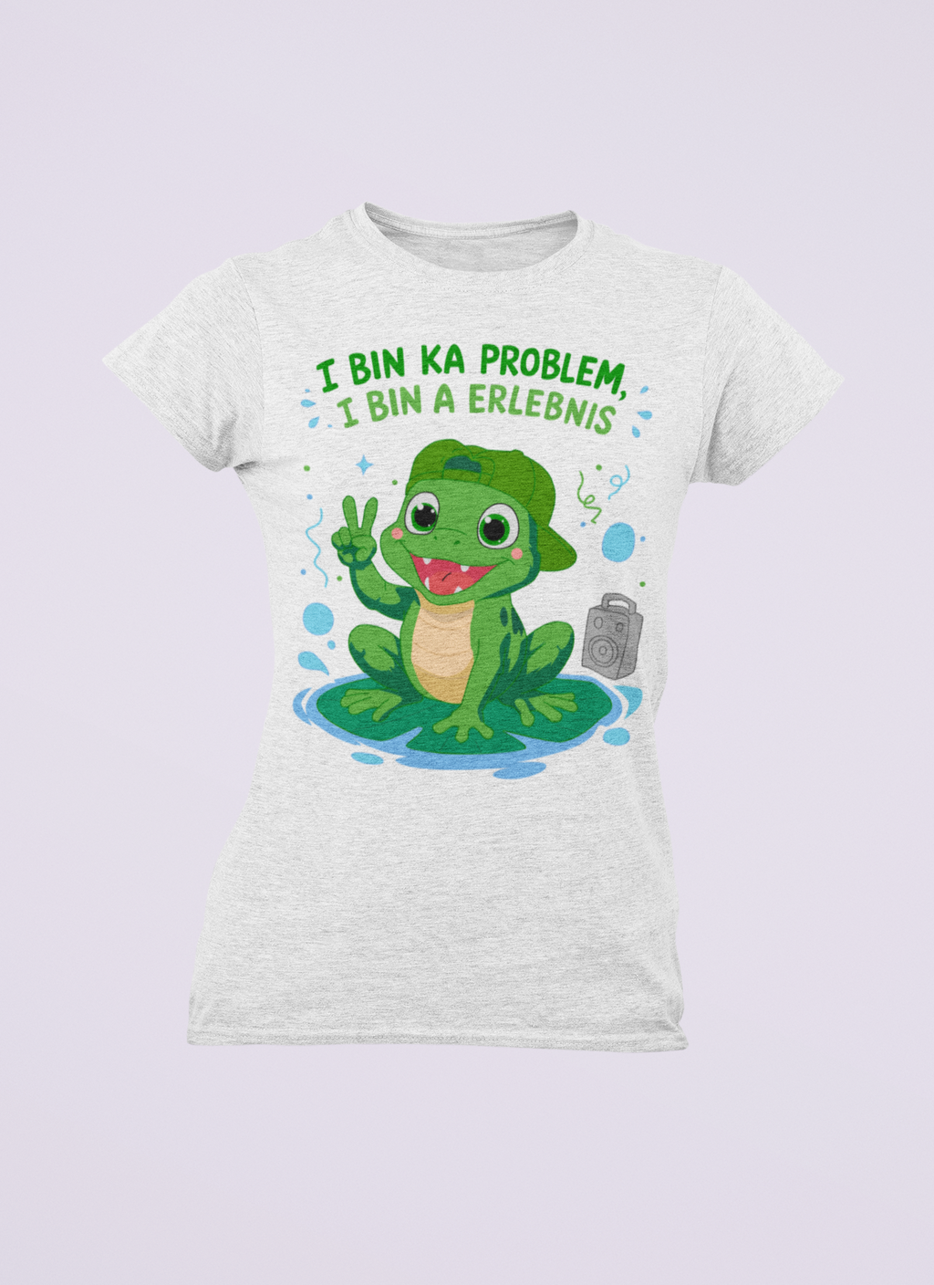 I bin ka Problem, i bin a Erlebnis | Damen T-Shirt Rundhals