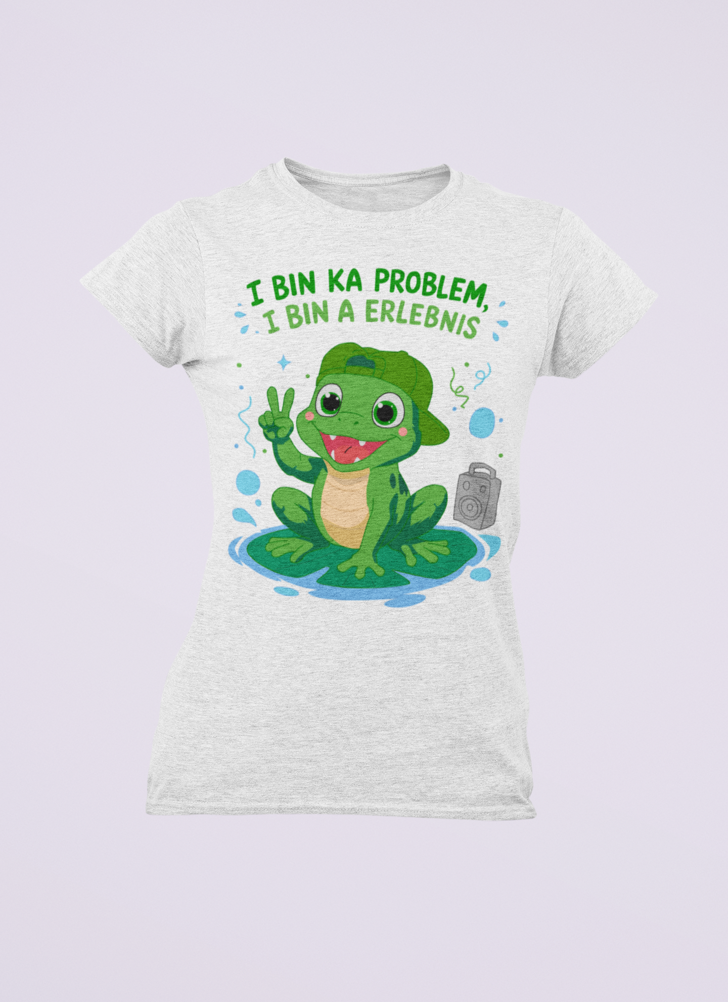 I bin ka Problem, i bin a Erlebnis | Damen T-Shirt Rundhals