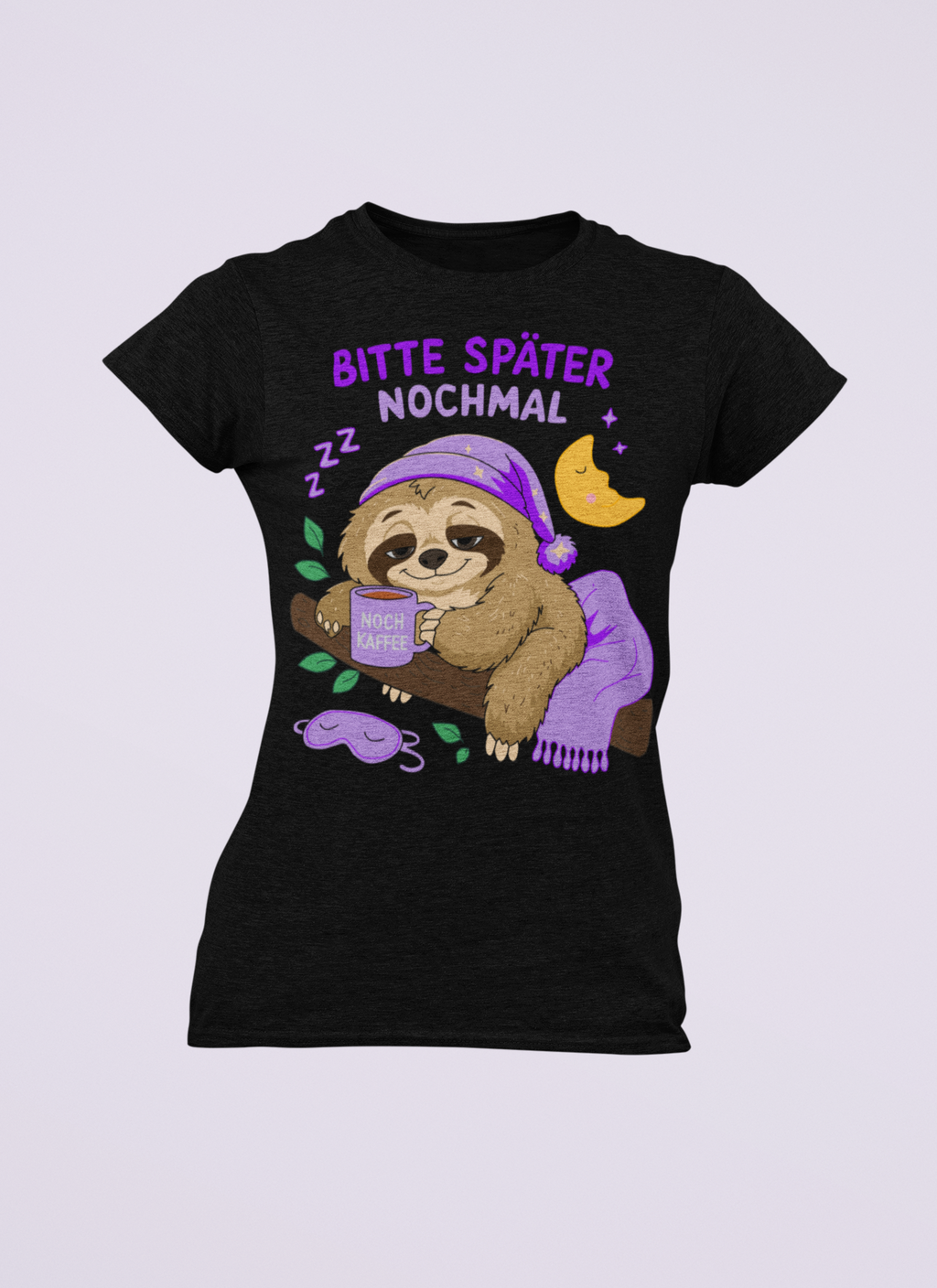 Bitte später nochmal - Faultier | Damen T-Shirt Rundhals