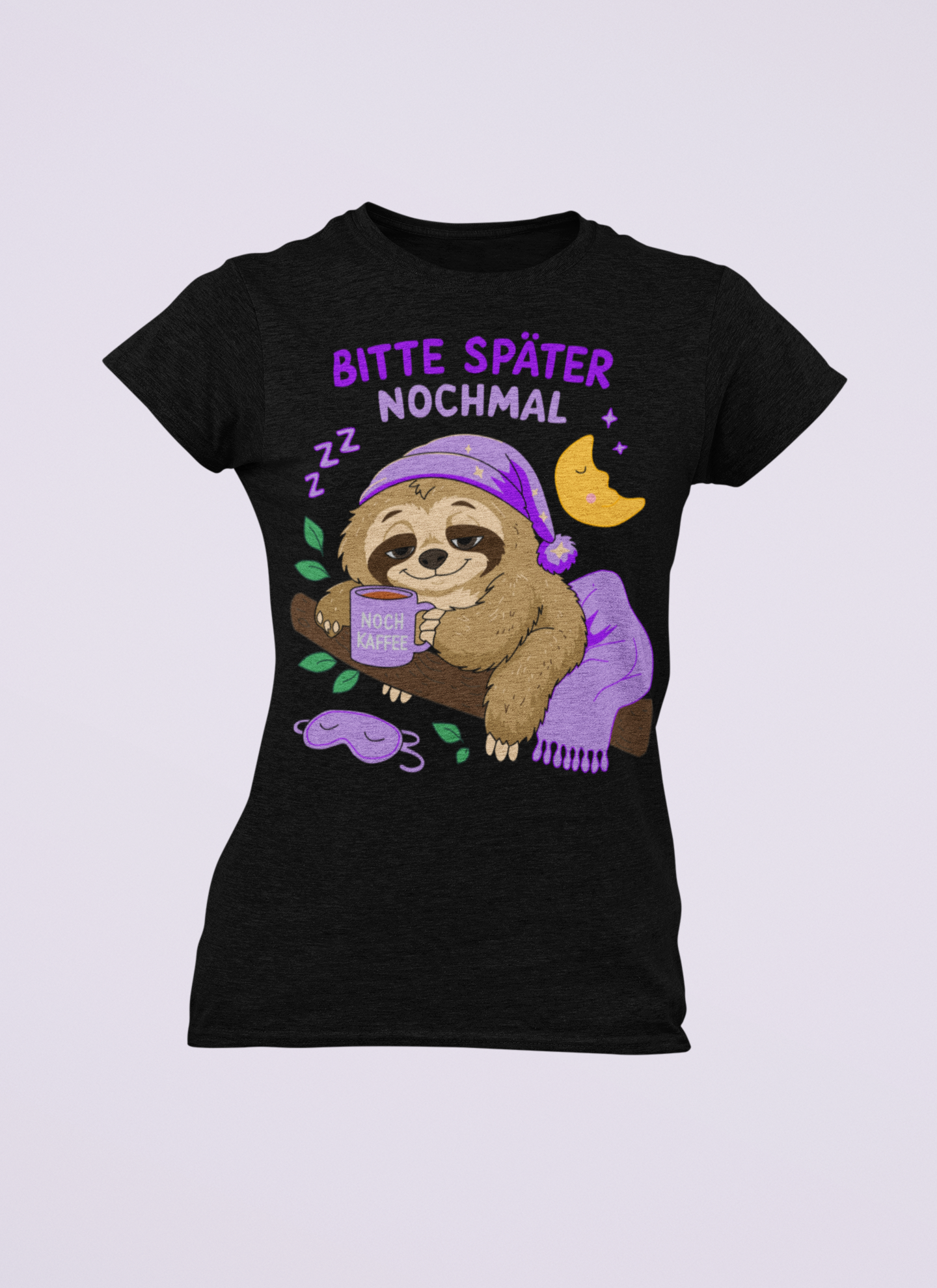 Bitte später nochmal - Faultier | Damen T-Shirt Rundhals