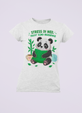 Stress di ned - Panda | Damen T-Shirt Rundhals
