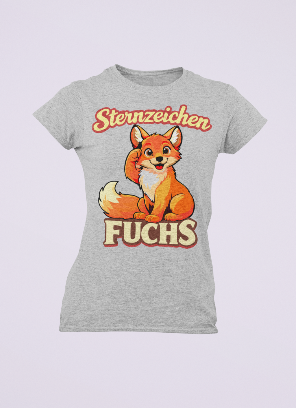 Sternzeichen Fuchs | Damen T-Shirt Rundhals