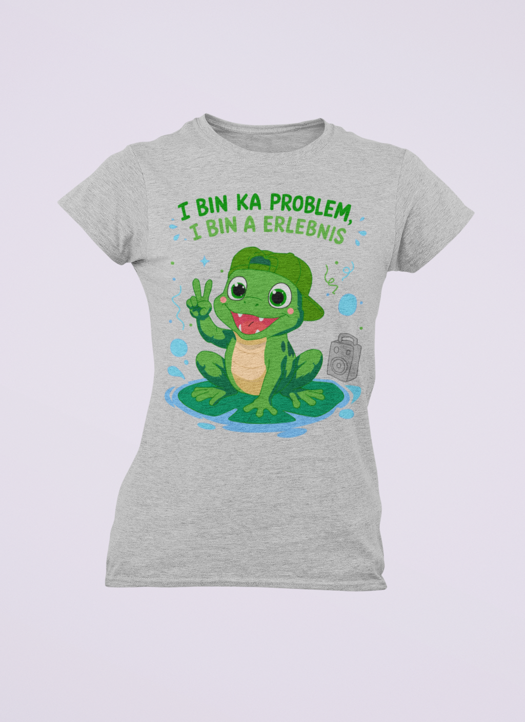 I bin ka Problem, i bin a Erlebnis | Damen T-Shirt Rundhals