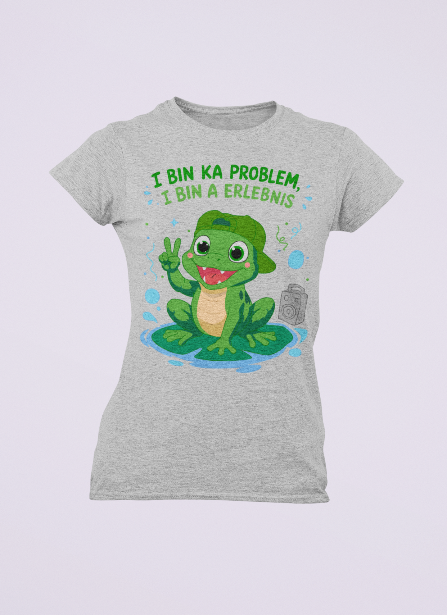 I bin ka Problem, i bin a Erlebnis | Damen T-Shirt Rundhals