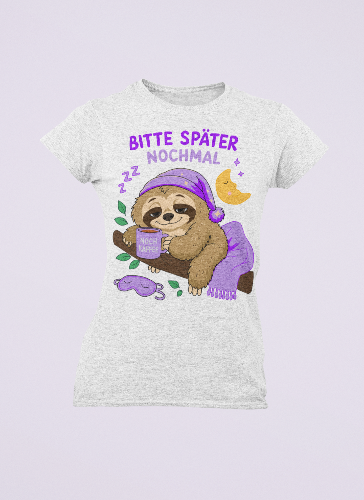 Bitte später nochmal - Faultier | Damen T-Shirt Rundhals