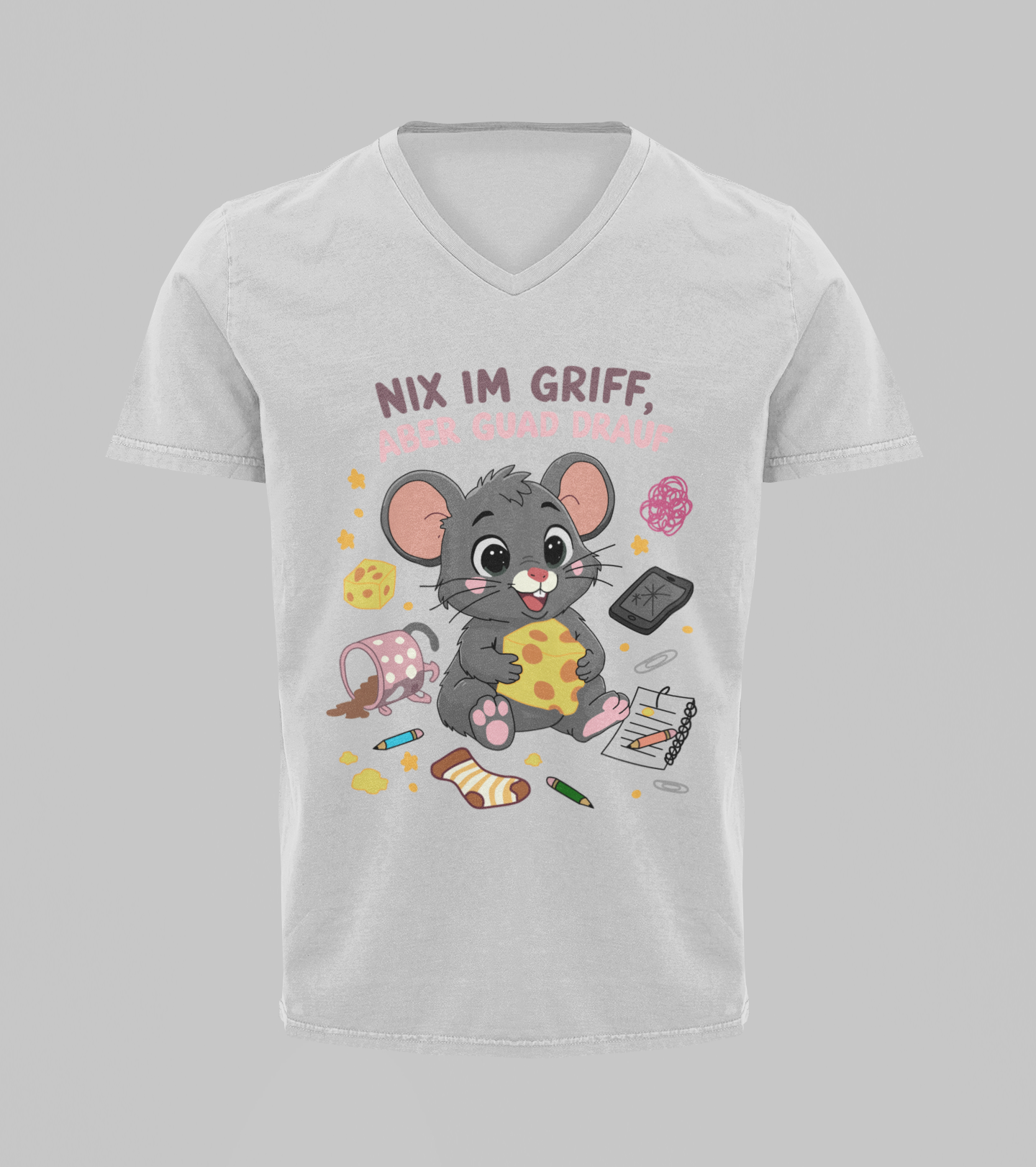 Chaosmaus | T-Shirt Herren V-Ausschnitt