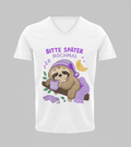 Bitte später nochmal - Faultier | T-Shirt Herren V-Ausschnitt