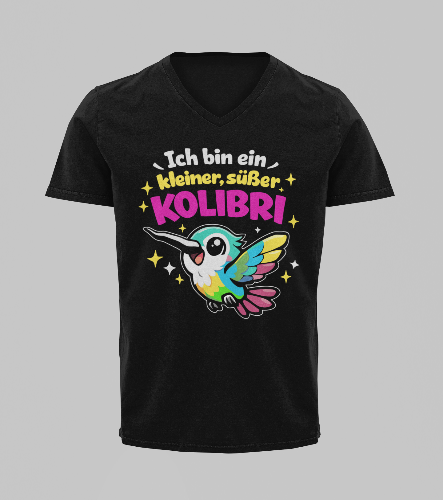 Kleiner, süßer Kolibri | T-Shirt Herren V-Ausschnitt