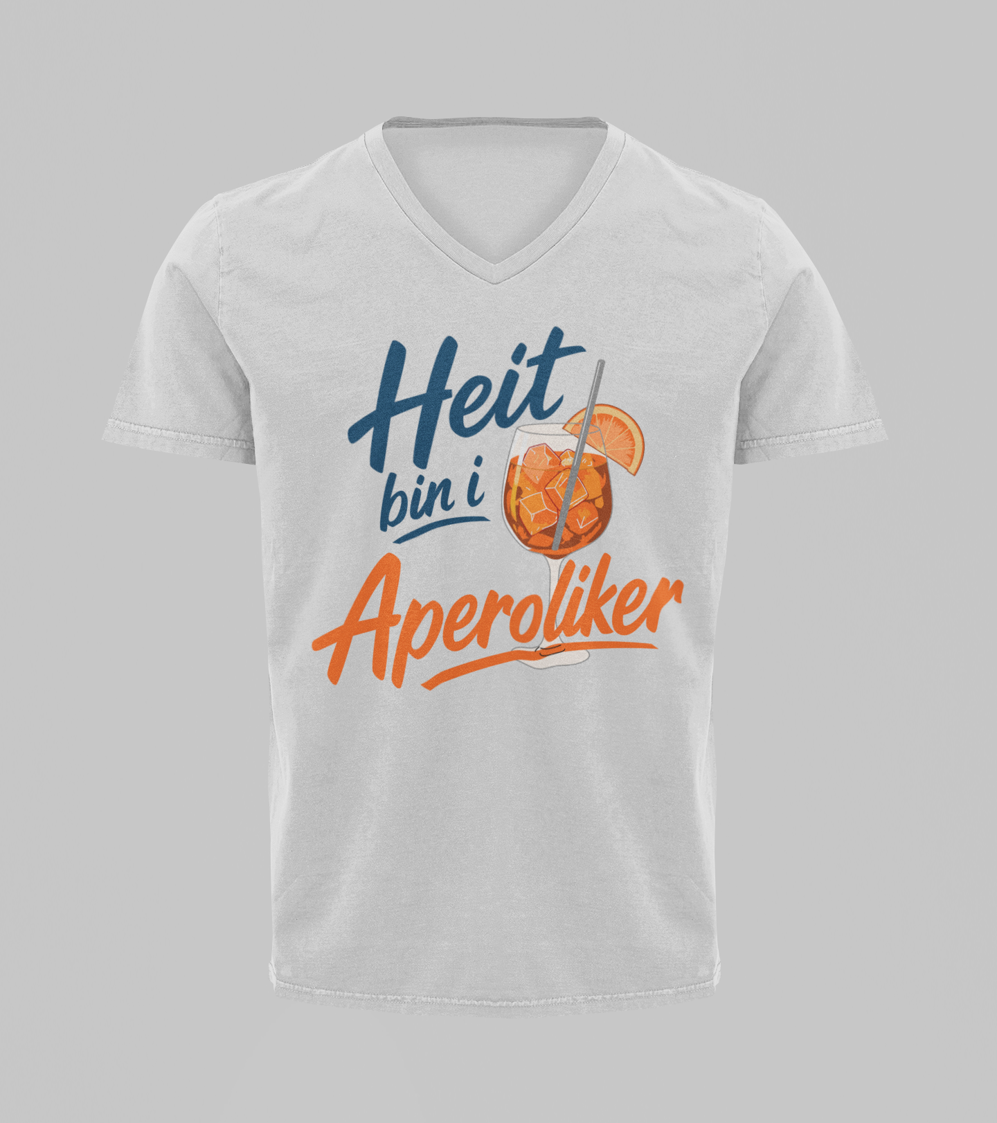 Heit bin i Aperoliker | T-Shirt Herren V-Ausschnitt