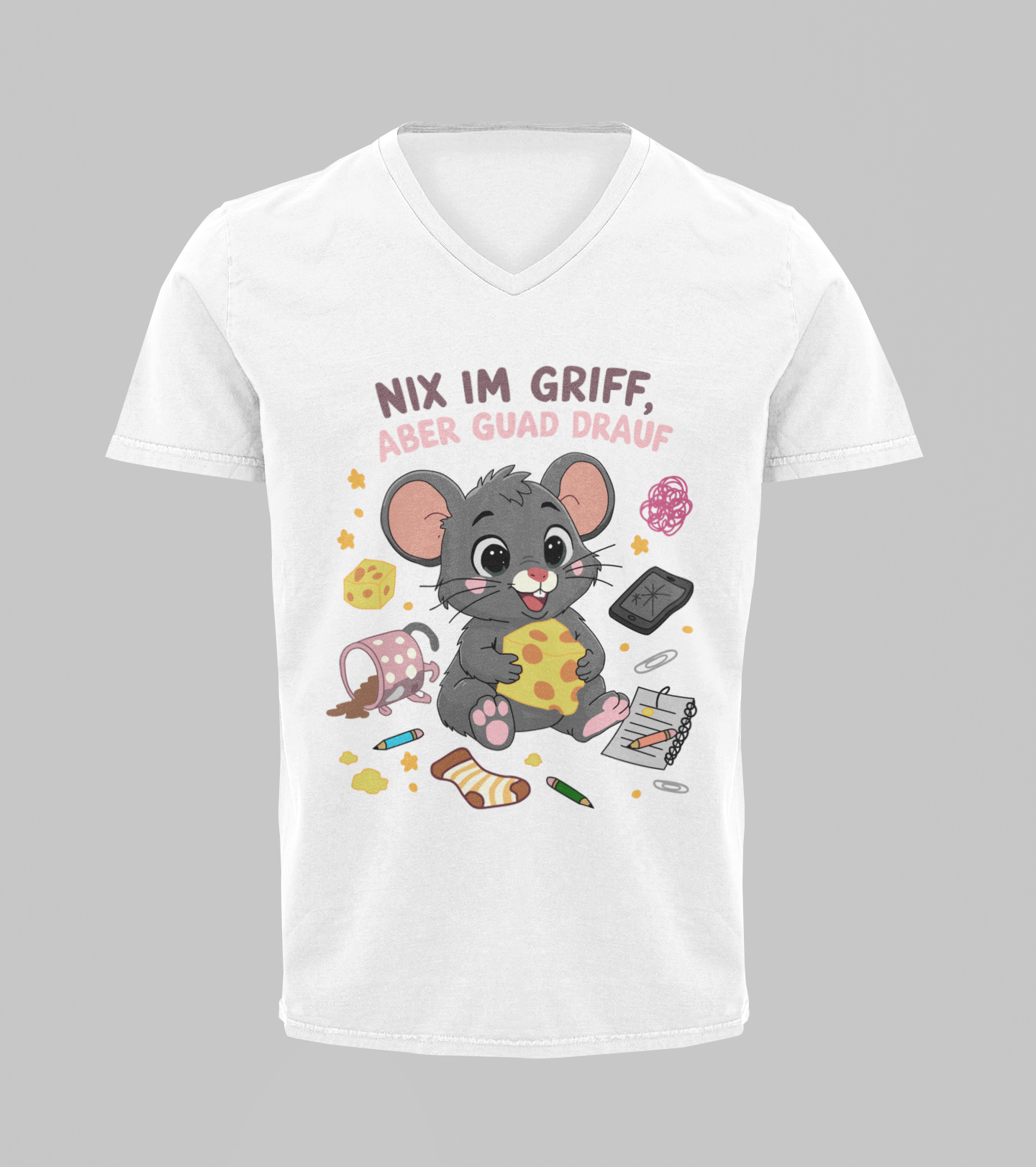 Chaosmaus | T-Shirt Herren V-Ausschnitt