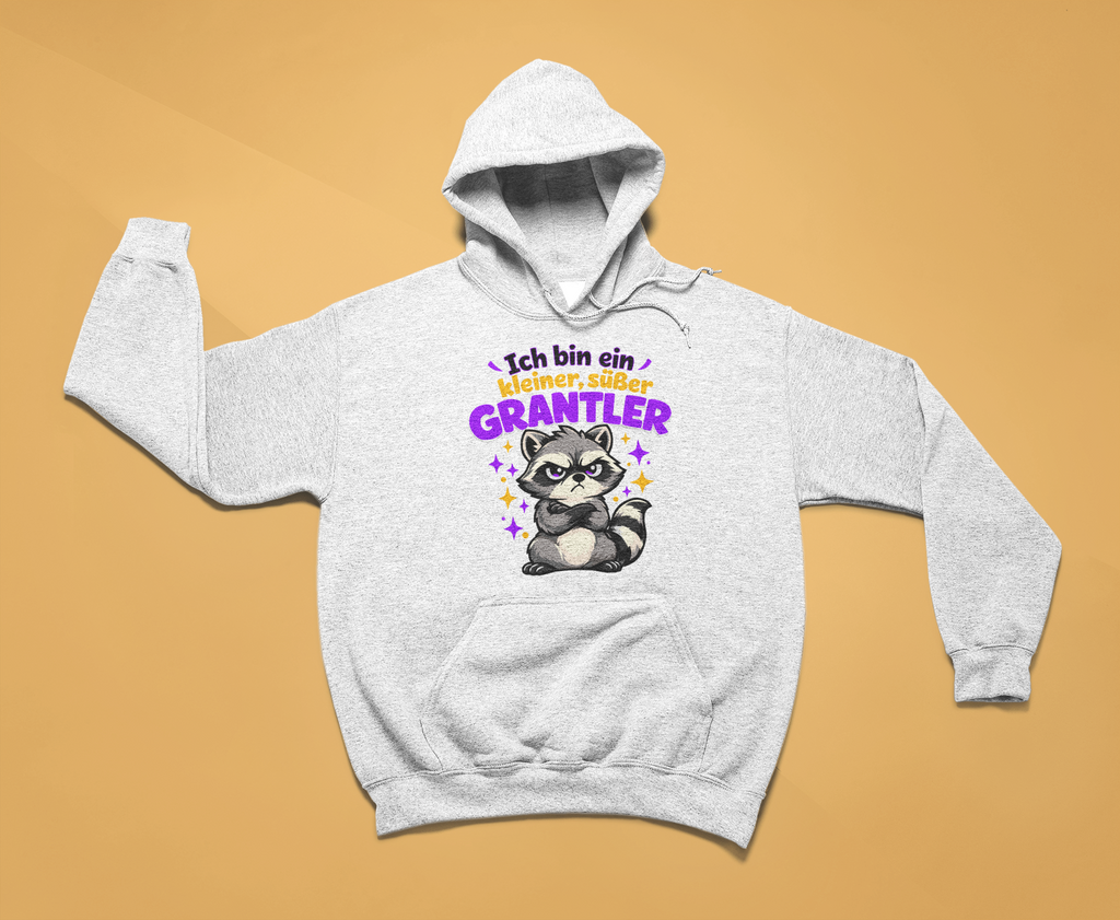 Kleiner, süßer Grantler - Waschbär - Hoodie Herren