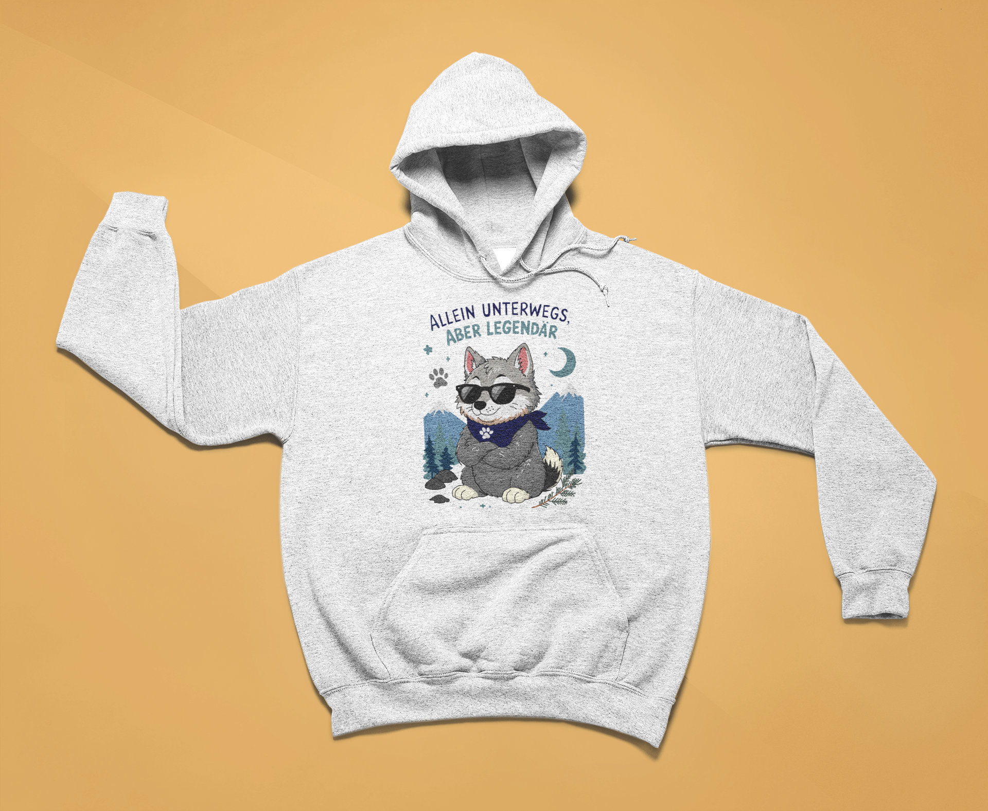 Wolfslegende - Hoodie Herren