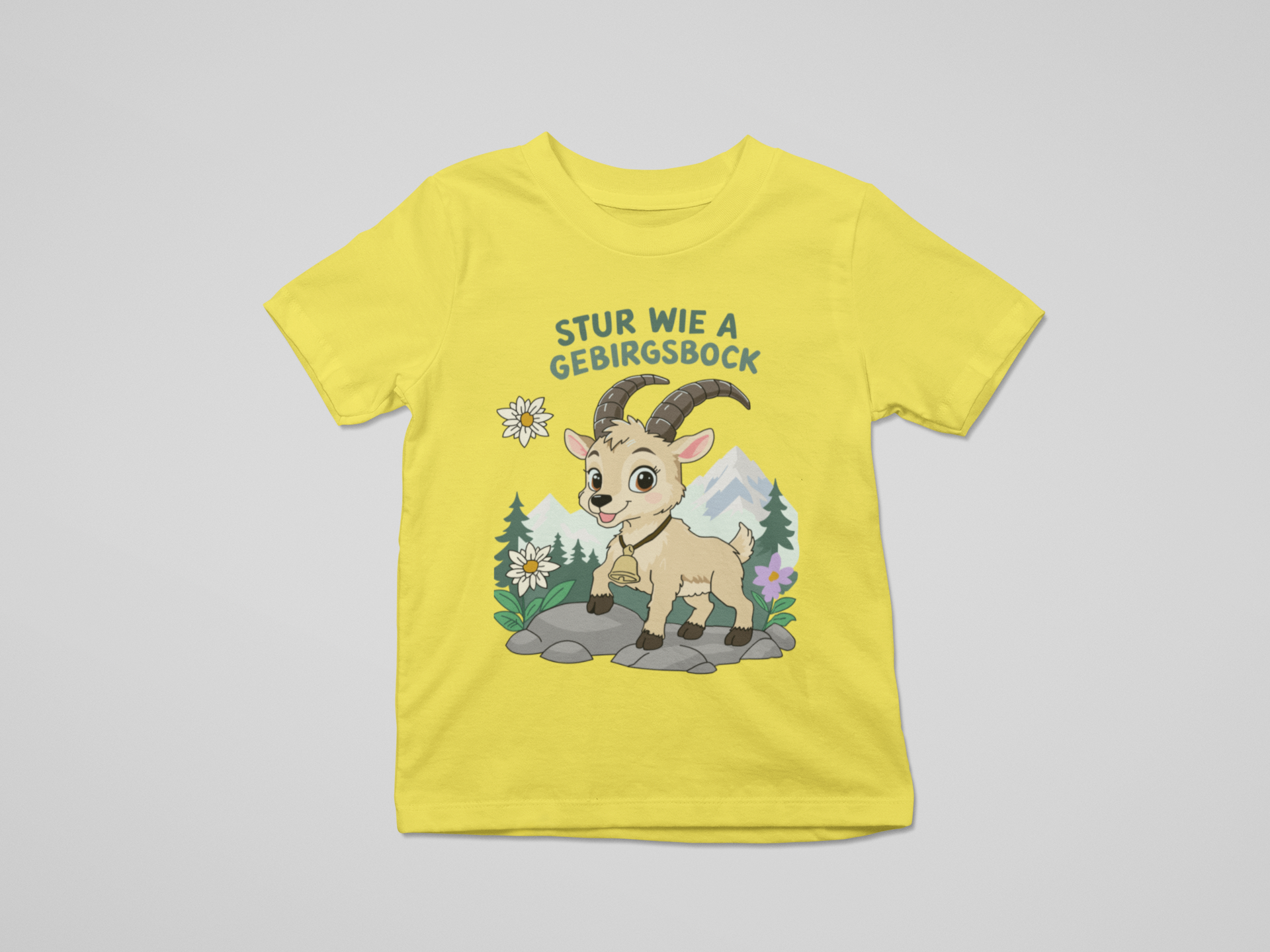 Stur wie a Gebirgsbock | Kinder T-Shirt Rundhals