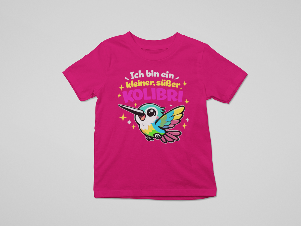 Kleiner, süßer Kolibri | Kinder T-Shirt Rundhals