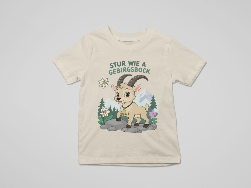 Stur wie a Gebirgsbock | Kinder T-Shirt Rundhals