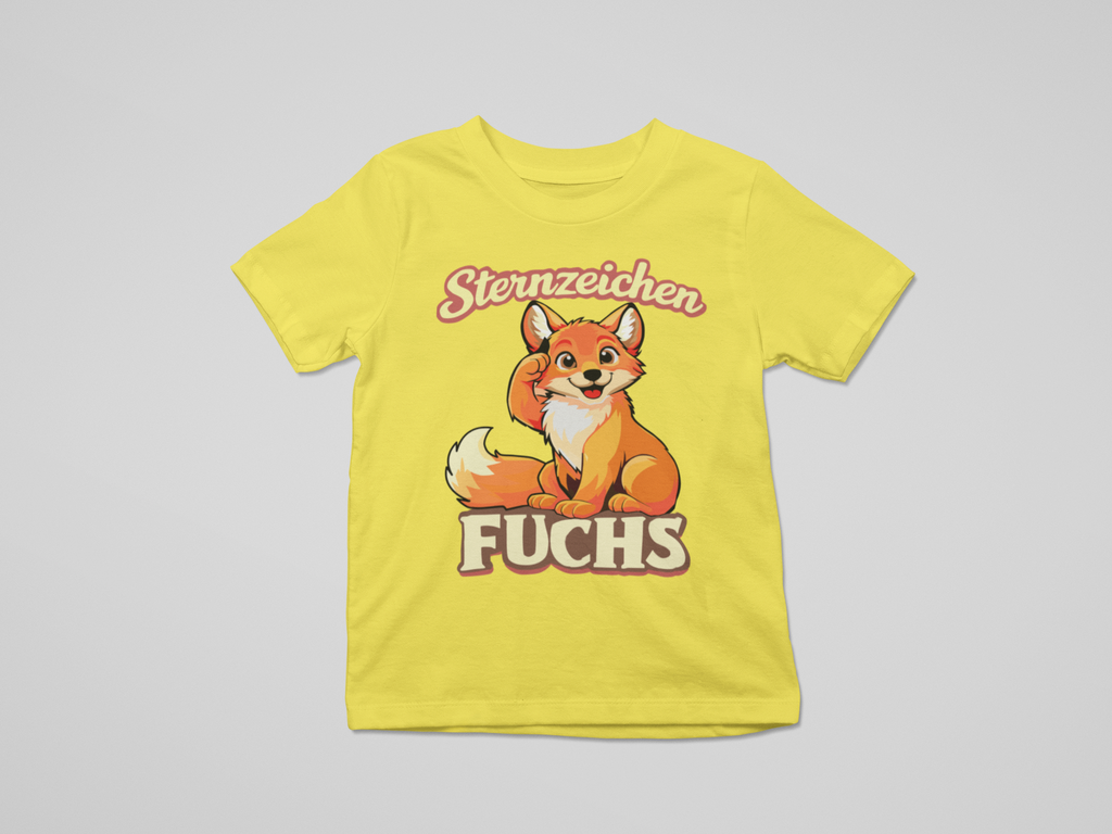 Sternzeichen Fuchs | Kinder T-Shirt Rundhals