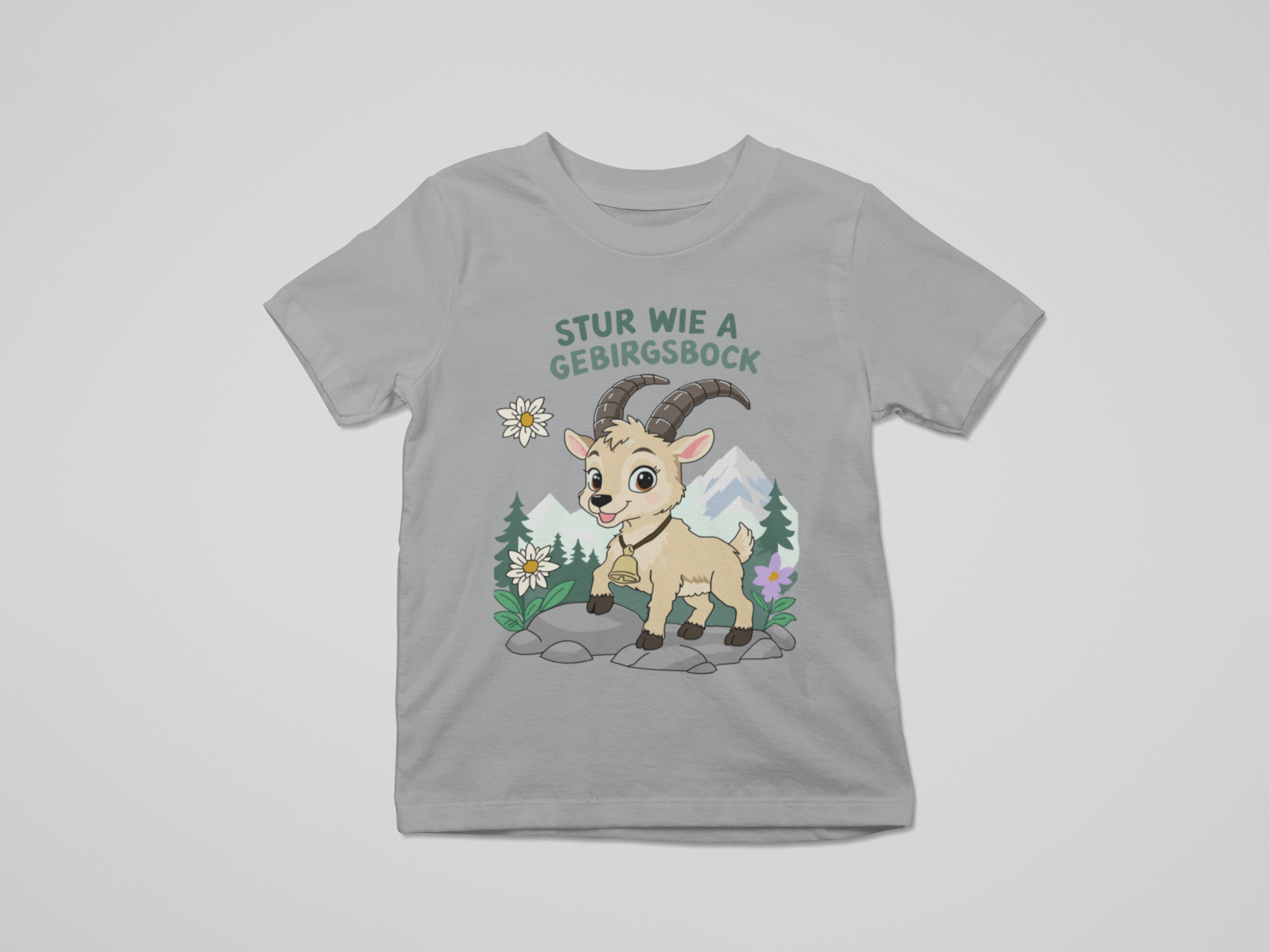 Stur wie a Gebirgsbock | Kinder T-Shirt Rundhals