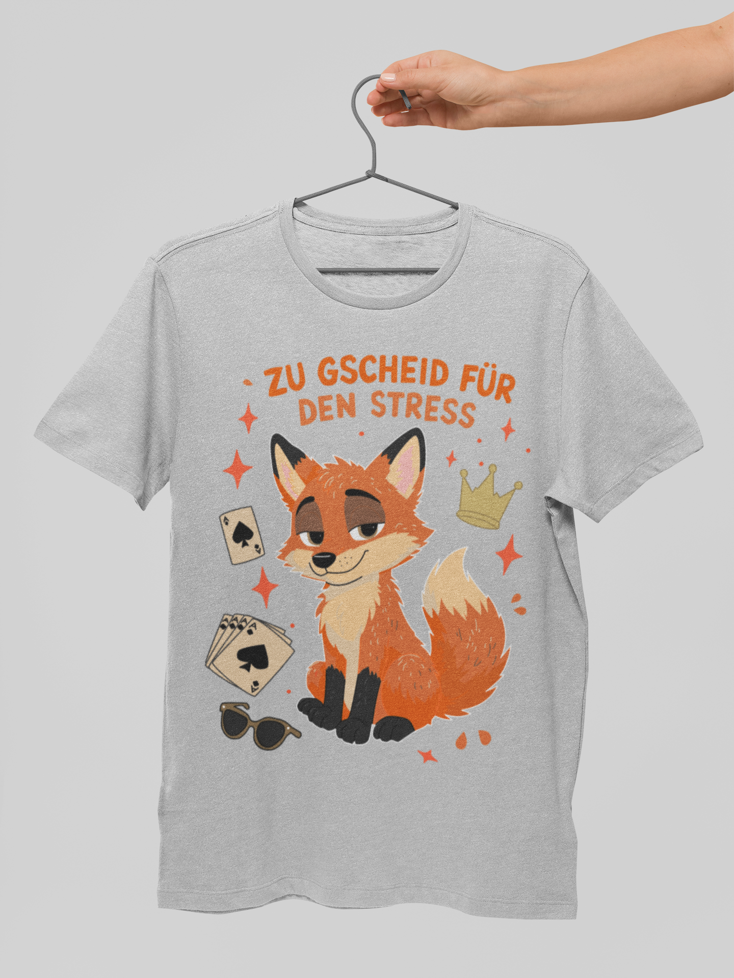 Schlaufuchs | T-Shirt Herren Rundhals | Alpenyx