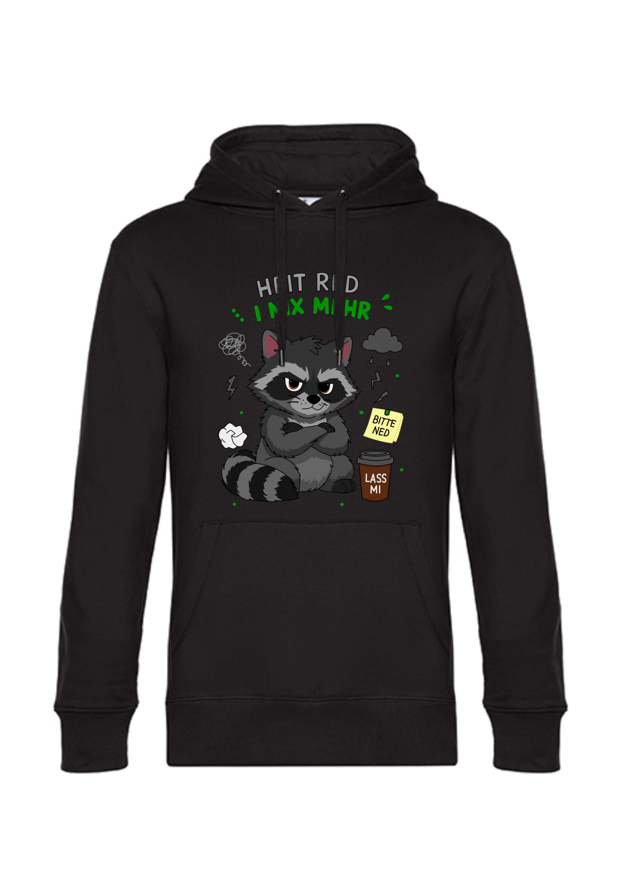 I'm not saying anything more today - Raccoon - Men's Hoodie