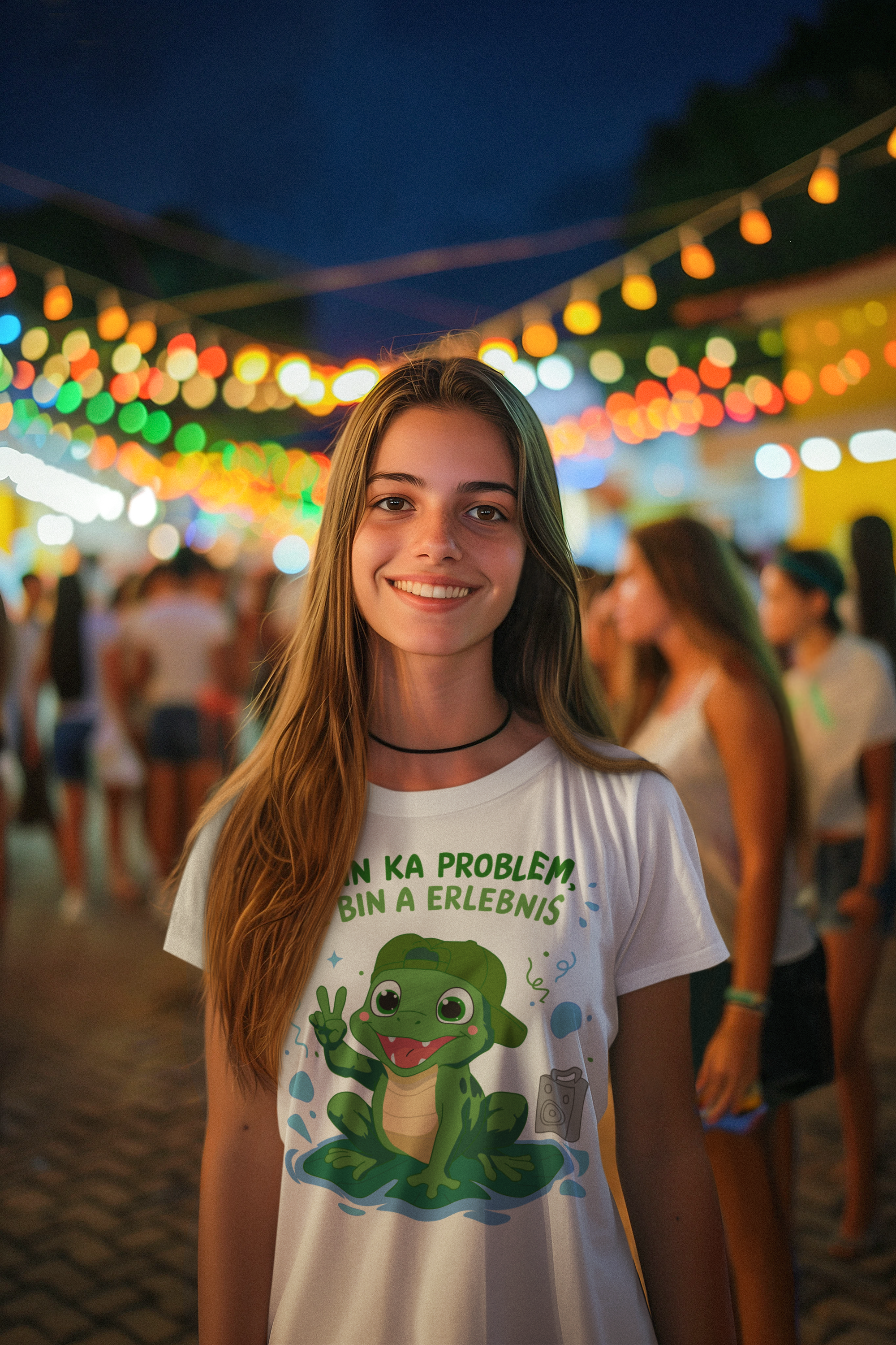 I bin ka Problem, i bin a Erlebnis | Damen T-Shirt Rundhals