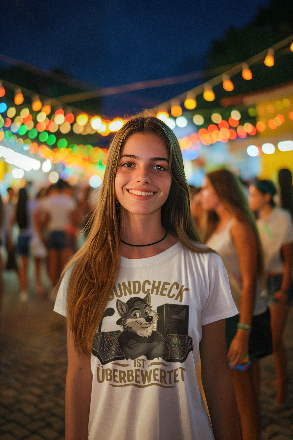 Soundcheck ist überbewertet - Wolf | Damen T-Shirt Rundhals