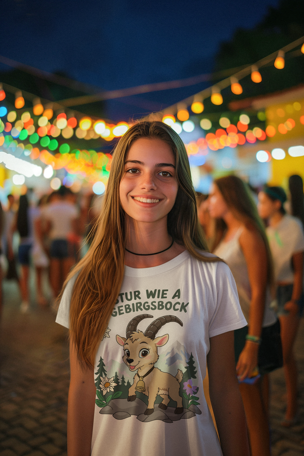 Stur wie a Gebirgsbock | Damen T-Shirt Rundhals