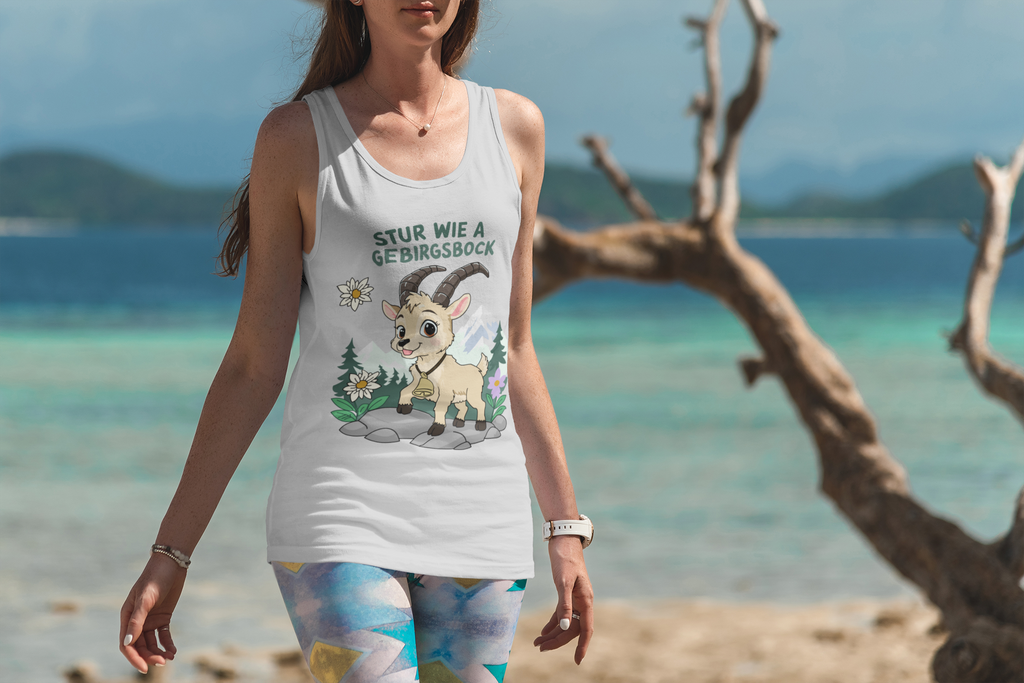 Stur wie a Gebirgsbock | Damen-Tanktop