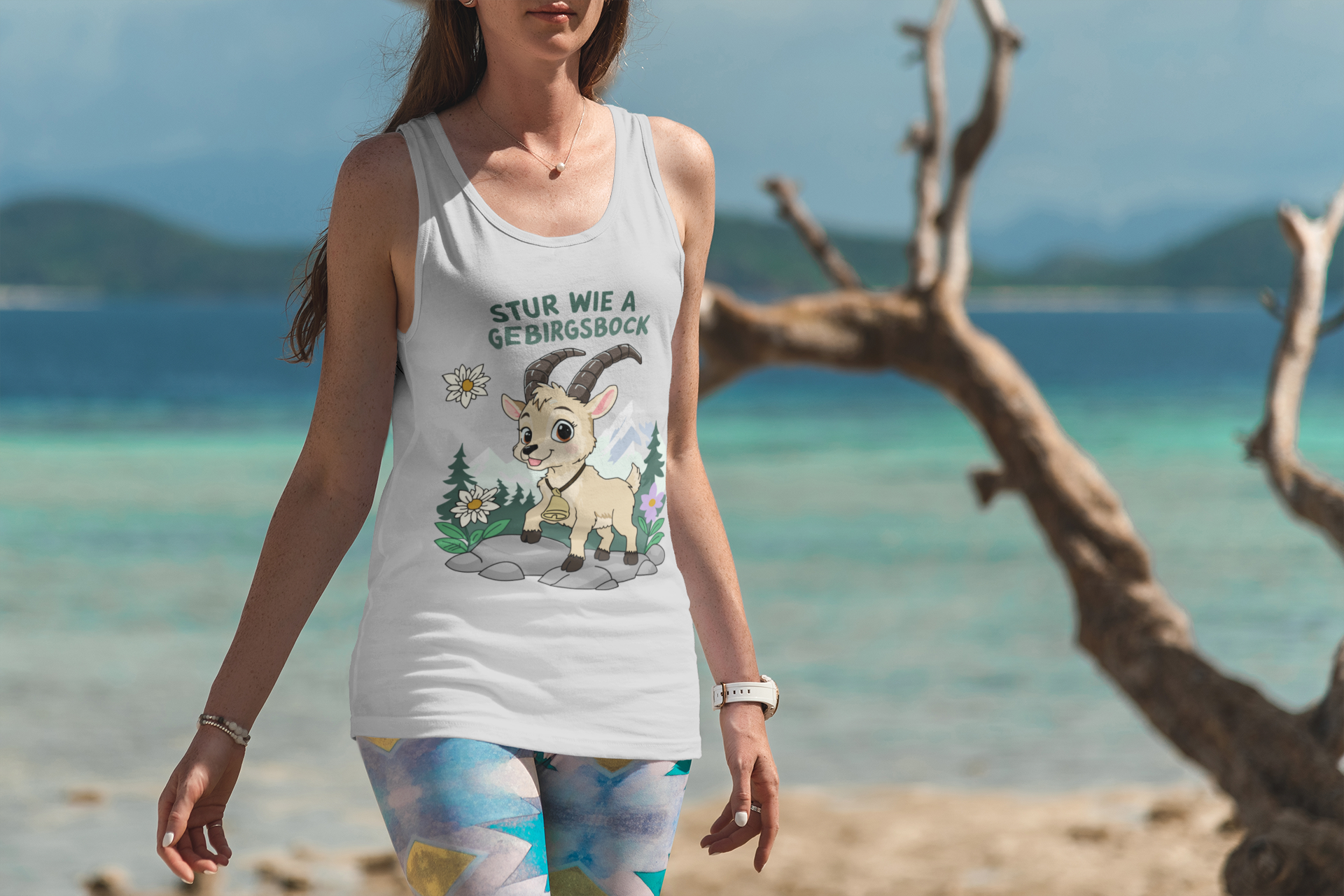 Stur wie a Gebirgsbock | Damen-Tanktop